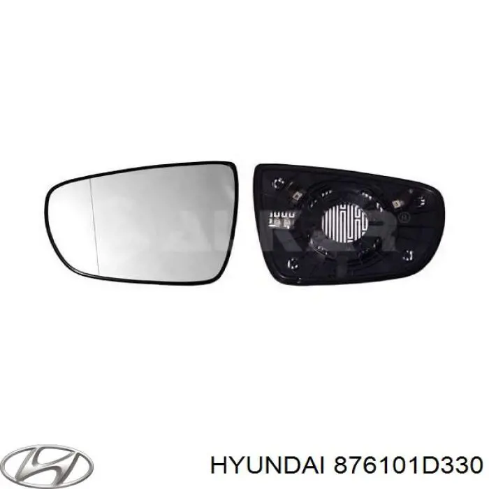 876101D330 Hyundai/Kia espejo retrovisor izquierdo