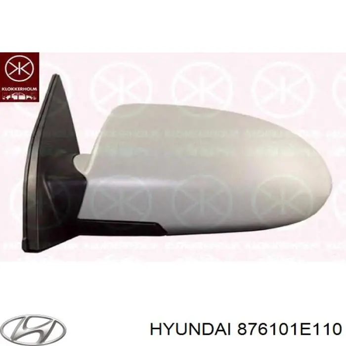 876101E110 Hyundai/Kia espejo retrovisor izquierdo