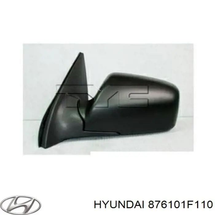 876101F200 Hyundai/Kia espejo retrovisor izquierdo
