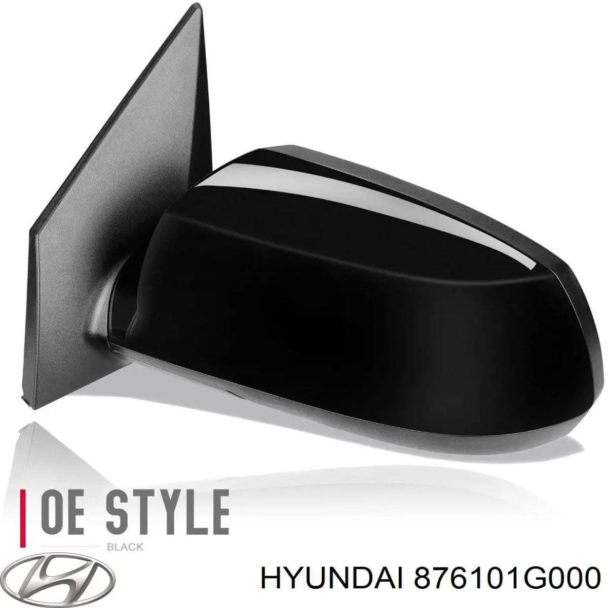 876101G000 Hyundai/Kia Espejo retrovisor izquierdo