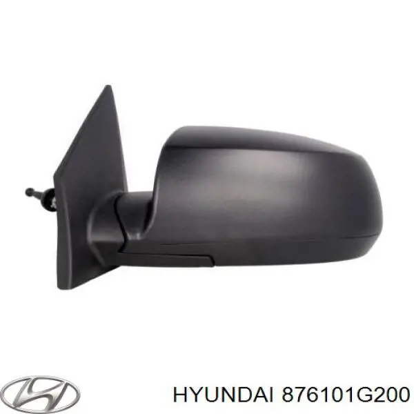 Espejo de retrovisor izquierdo 876101G200 Hyundai/Kia