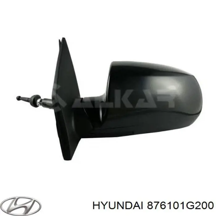 876101G200 Hyundai/Kia Espejo retrovisor izquierdo