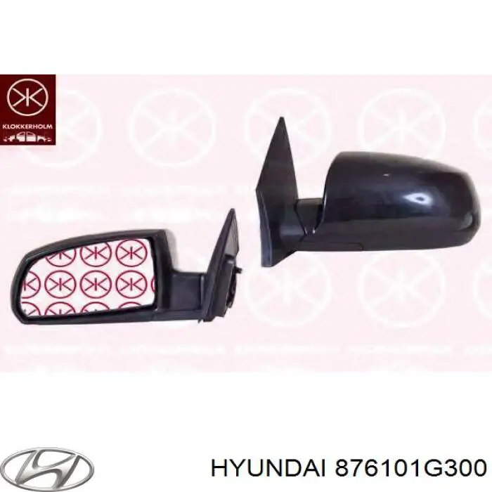 876101G300 Hyundai/Kia espejo retrovisor izquierdo