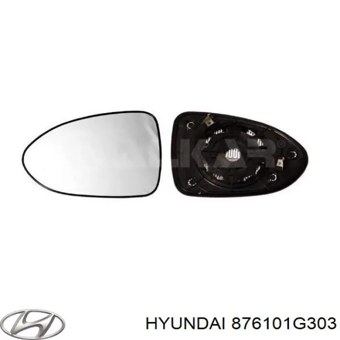 Espejo izquierdo Hyundai/Kia 876101G303 precio, desde 281,96 EUR