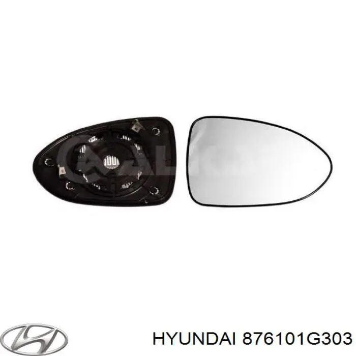 876101G303 Hyundai/Kia Espejo retrovisor izquierdo