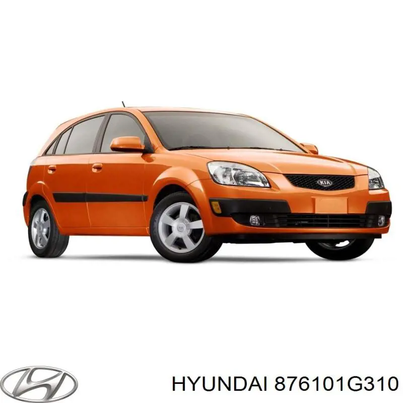 876101G310 Hyundai/Kia Espejo retrovisor izquierdo