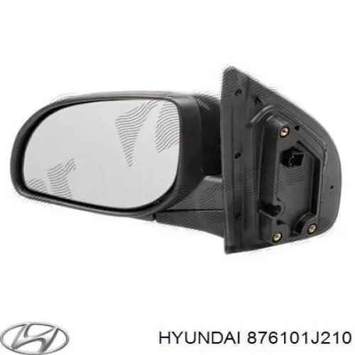 876101J210 Hyundai/Kia espejo retrovisor izquierdo