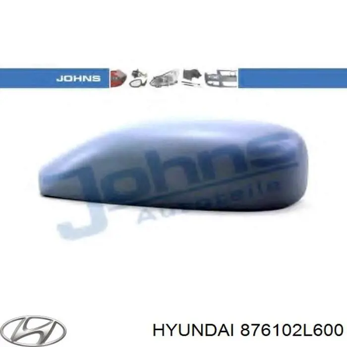Espejo de retrovisor izquierdo 876102L600 Hyundai/Kia