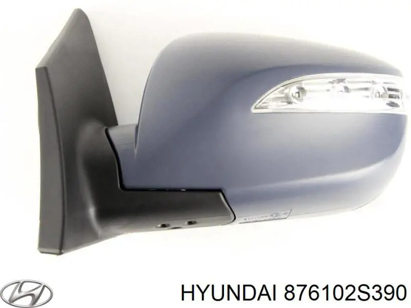 876102S010WAB Hyundai/Kia espejo retrovisor izquierdo