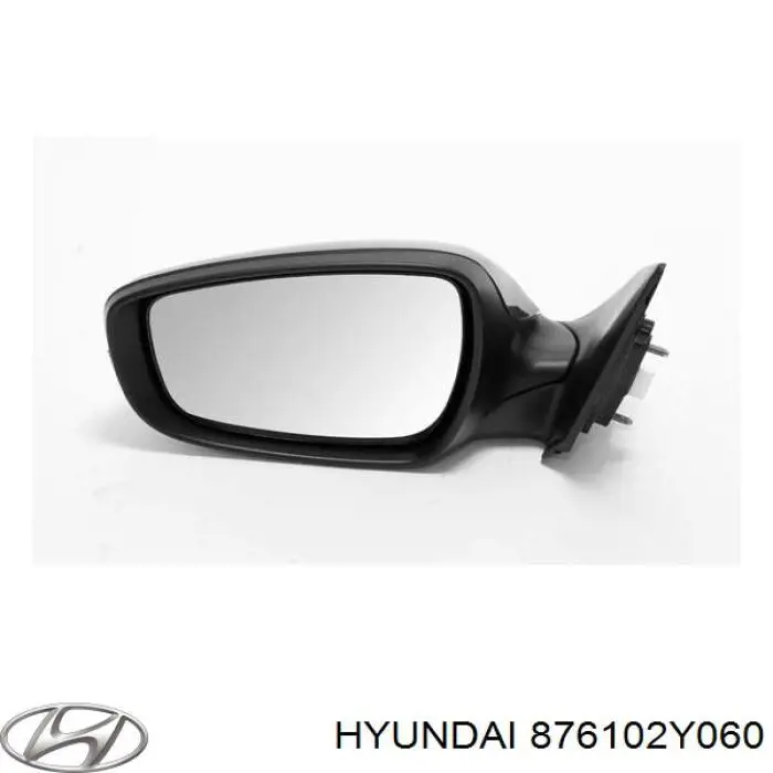 876102Y060 Hyundai/Kia espejo retrovisor izquierdo