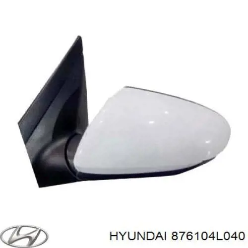 876104L040 Hyundai/Kia espejo retrovisor izquierdo