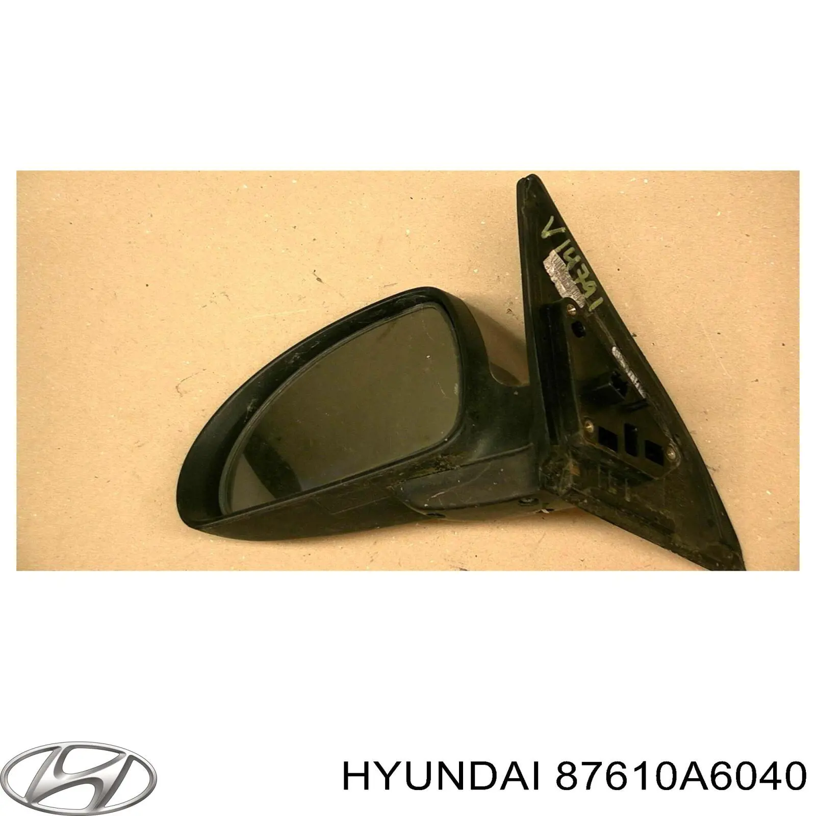 87610A6040 Hyundai/Kia espejo retrovisor izquierdo