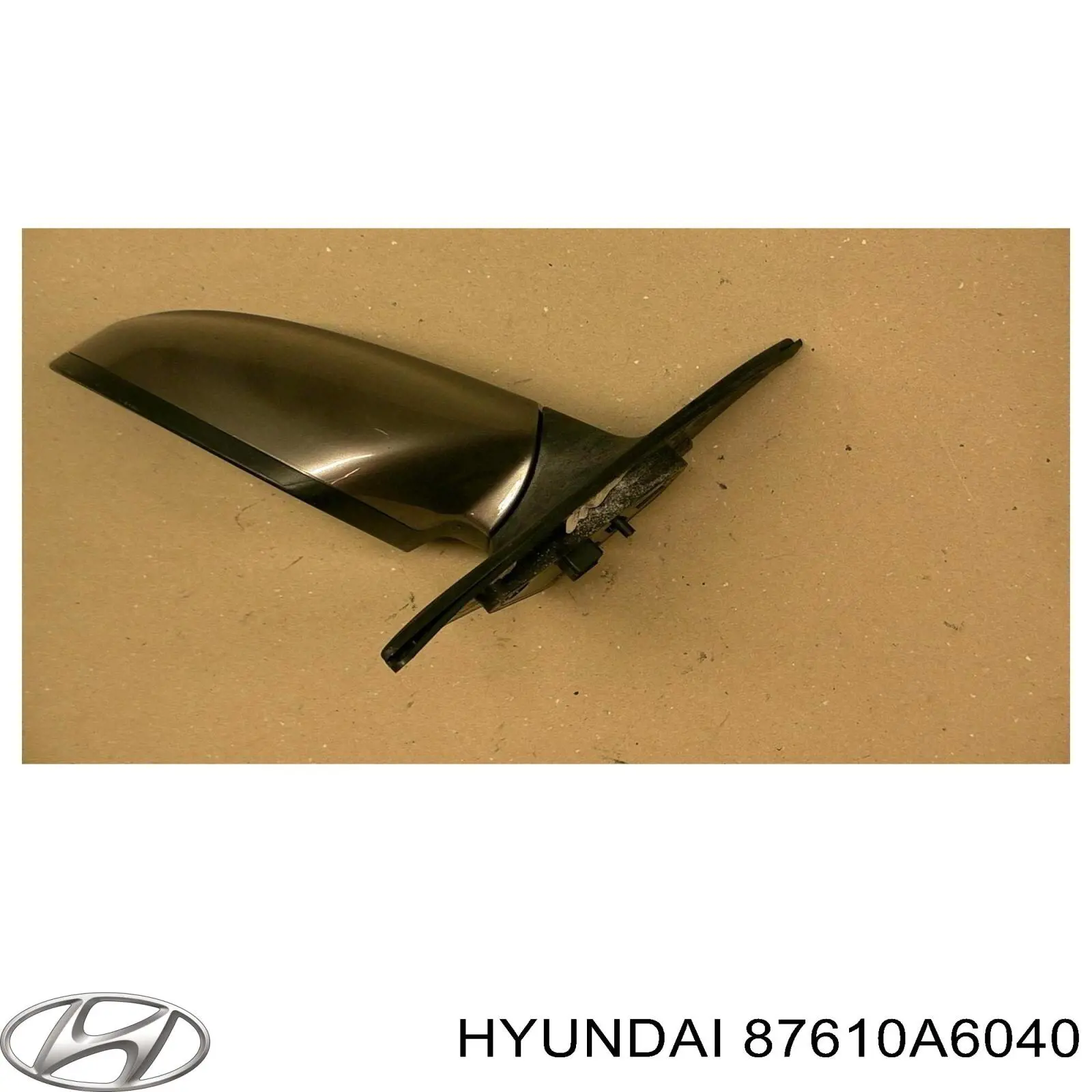 Espejo de retrovisor izquierdo 87610A6040 Hyundai/Kia