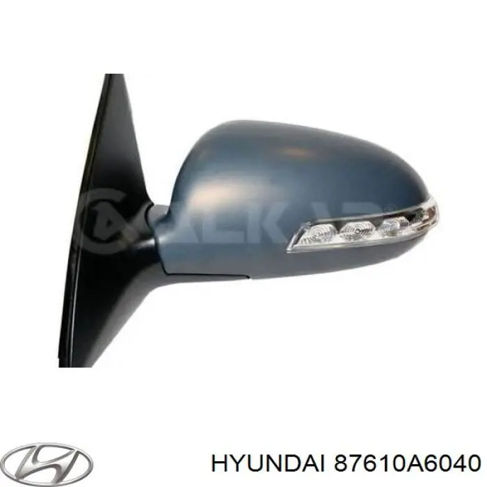 87610A6040 Hyundai/Kia Espejo retrovisor izquierdo