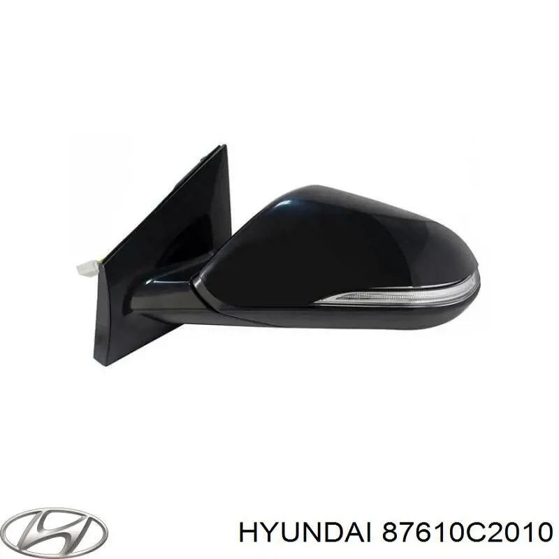 87610C2010 Hyundai/Kia espejo retrovisor izquierdo
