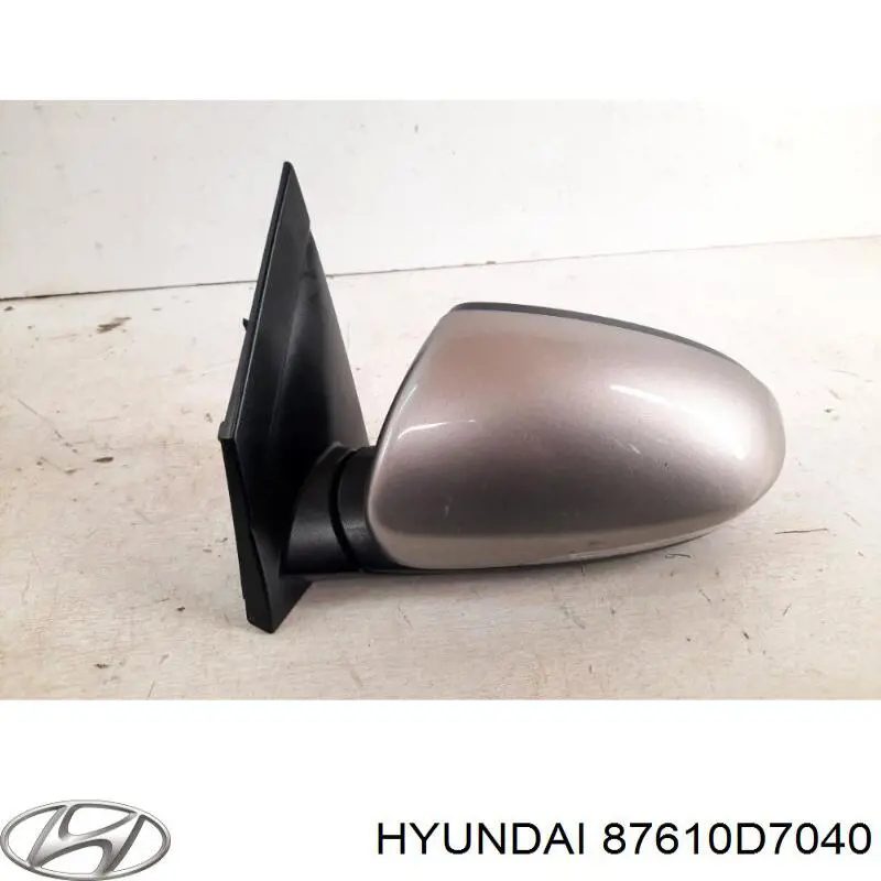 87610D7040 Hyundai/Kia espejo retrovisor izquierdo