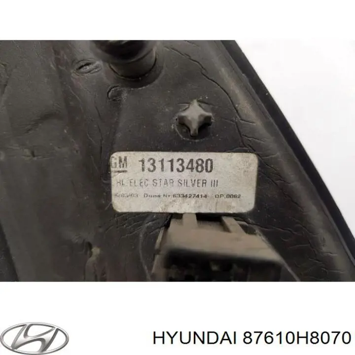 Comprar 87610H8070 Hyundai/Kia Espejo de retrovisor izquierdo
