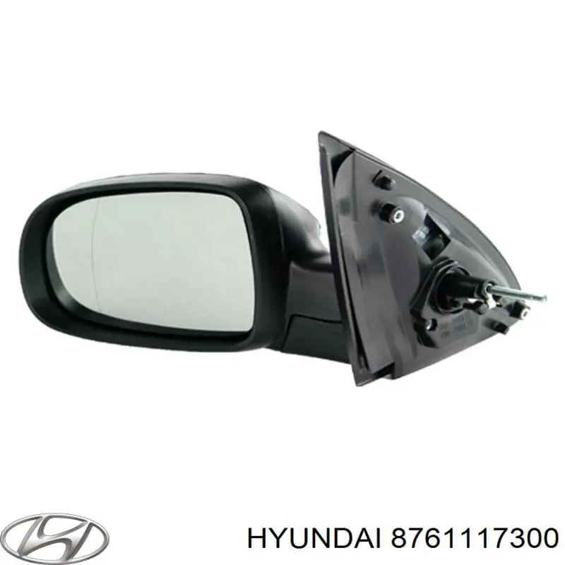 8761117300 Hyundai/Kia cristal de espejo retrovisor exterior izquierdo