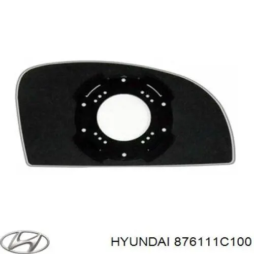 Cristal de Retrovisor Exterior Izquierdo para Hyundai Getz 