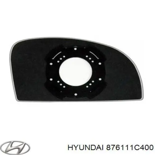 Cristal de espejo retrovisor exterior izquierdo Hyundai/Kia 876111C400 precio, desde 19,17 EUR