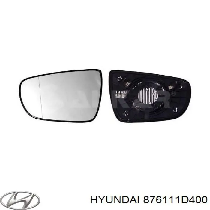Cristal de espejo retrovisor exterior izquierdo Hyundai/Kia 876111D400 precio, desde 39,22 EUR