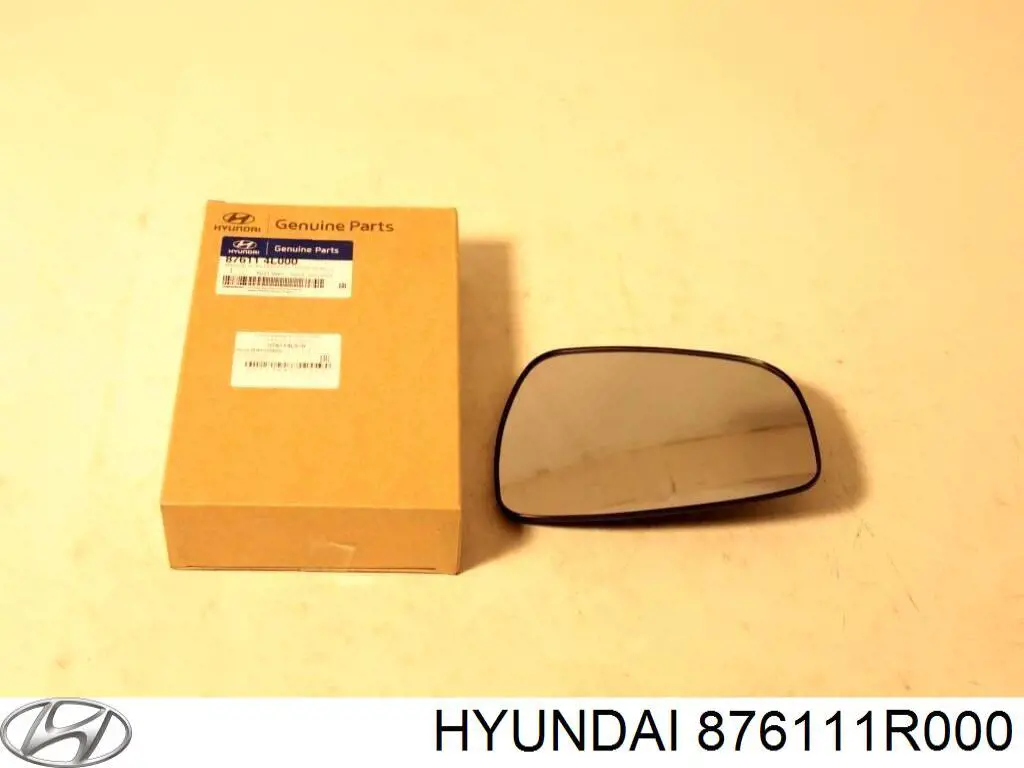 876111R000 Hyundai/Kia cristal de espejo retrovisor exterior izquierdo