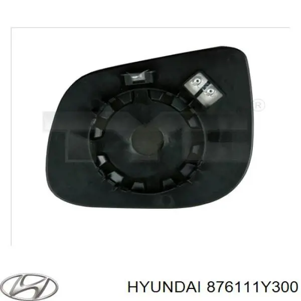 876111Y300 Hyundai/Kia cristal de espejo retrovisor exterior izquierdo