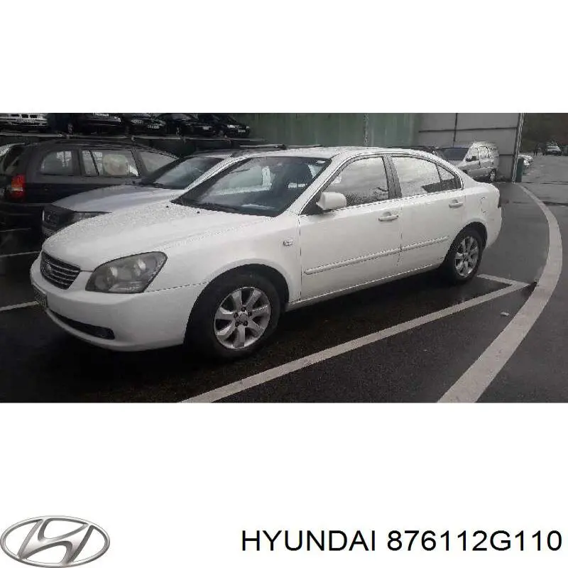 876112G110 Hyundai/Kia cristal de espejo retrovisor exterior izquierdo