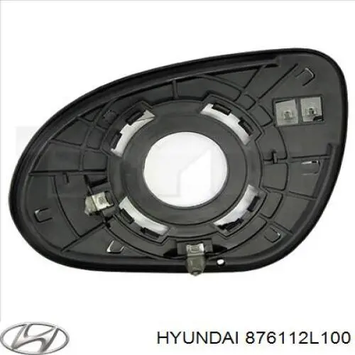 876112L100 Hyundai/Kia Cristal de espejo retrovisor exterior izquierdo