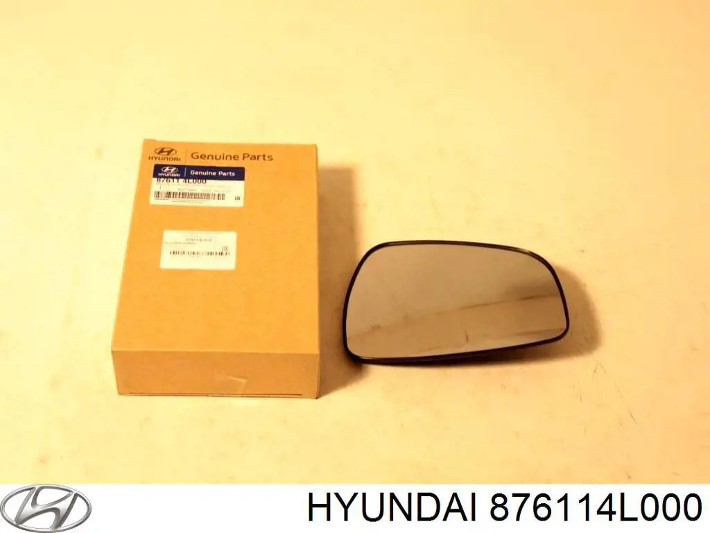 876114L000 Hyundai/Kia cristal de espejo retrovisor exterior izquierdo