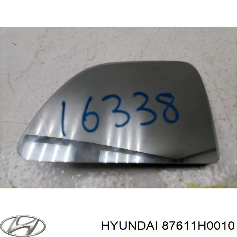 87611H0010 Hyundai/Kia cristal de espejo retrovisor exterior izquierdo