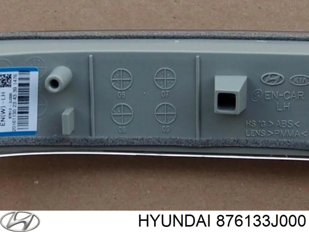 Luz intermitente de retrovisor exterior izquierdo para Hyundai Santa Fe (CM)