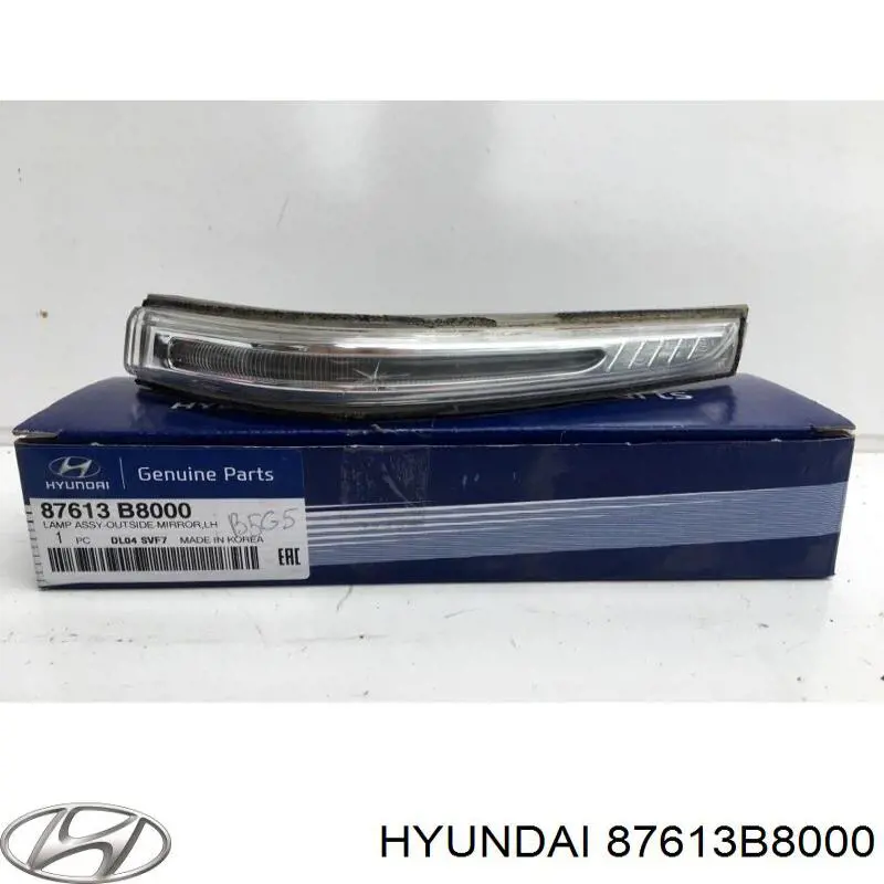 87613B8000 Hyundai/Kia luz intermitente de retrovisor exterior izquierdo