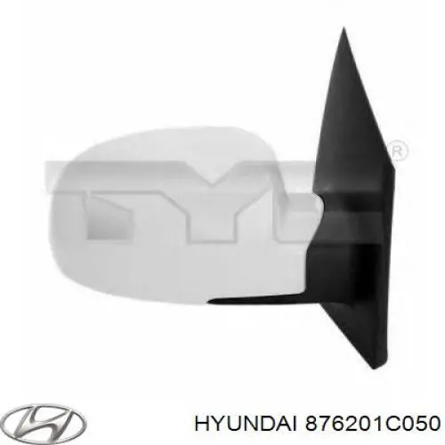 876201C050 Hyundai/Kia espejo retrovisor derecho