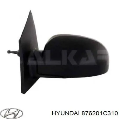 876201C310 Hyundai/Kia espejo retrovisor derecho