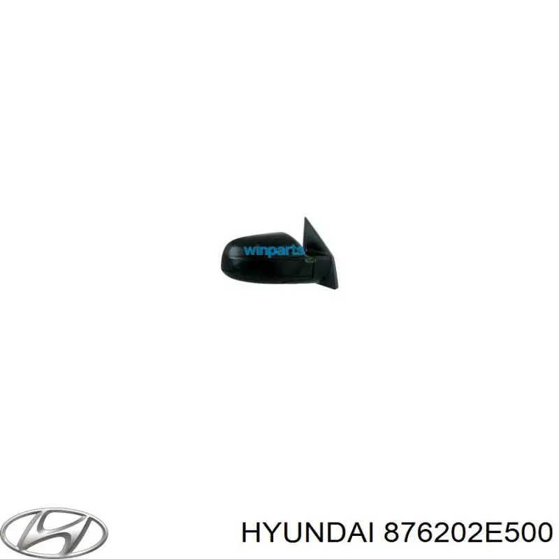 876202E500 Hyundai/Kia espejo retrovisor derecho