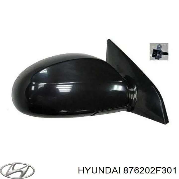 876202F051 Hyundai/Kia espejo retrovisor derecho