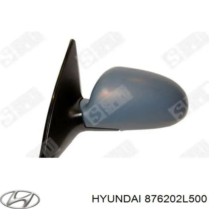 876202L500 Hyundai/Kia Espejo derecho