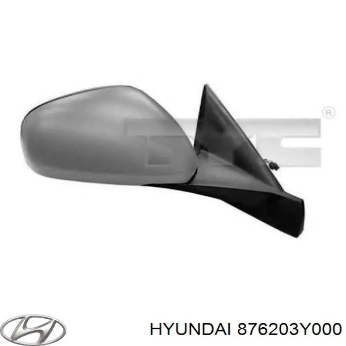 Espejo derecho Hyundai Elantra MD