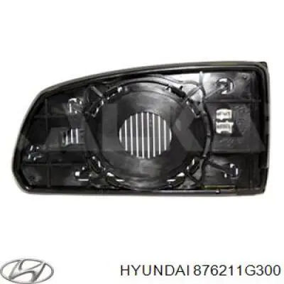 876211G810 Hyundai/Kia cristal de espejo retrovisor exterior derecho