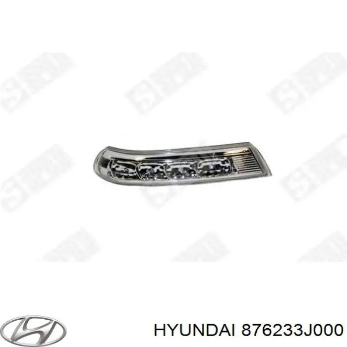 Luz intermitente de retrovisor exterior derecho para Hyundai Santa Fe (CM)