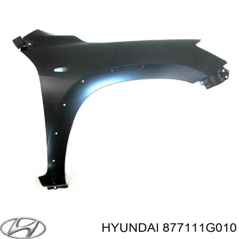 877111G010 Hyundai/Kia moldura de guardabarro delantero izquierdo