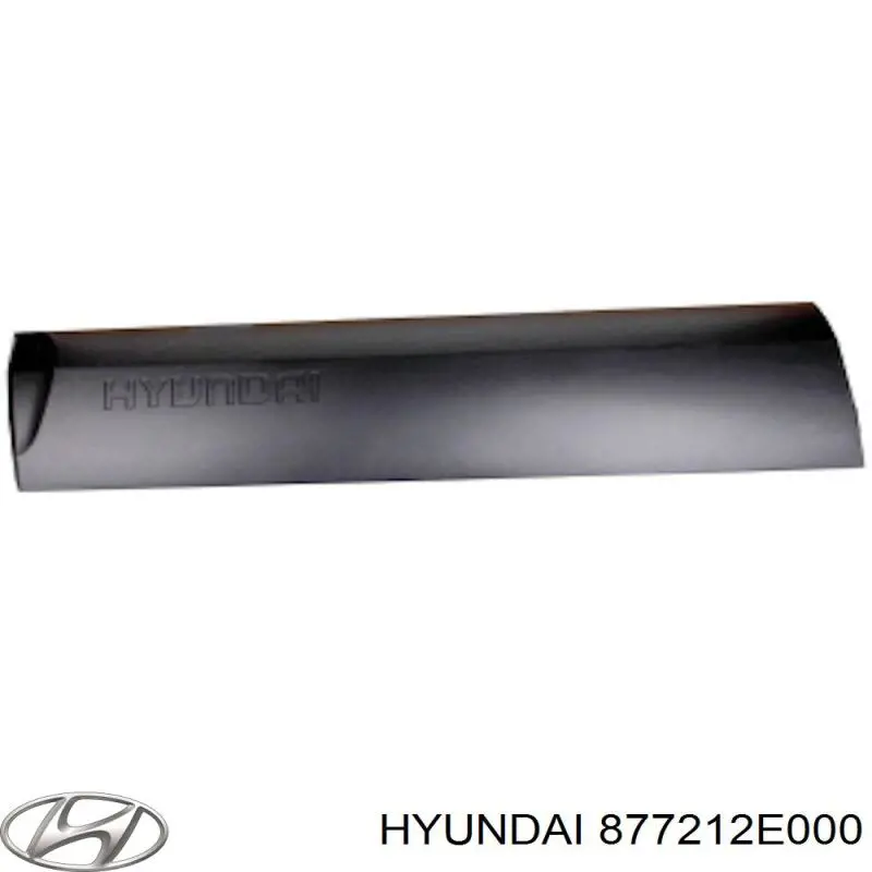 877212E000 Hyundai/Kia moldura de la puerta delantera izquierda