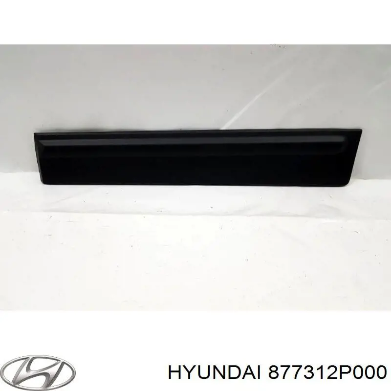 Moldura de puerta trasera izquierda Hyundai/Kia 877312P000