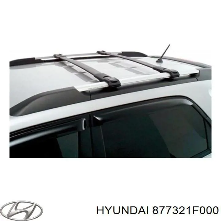 877321F000 Hyundai/Kia moldura de la puerta trasera derecha