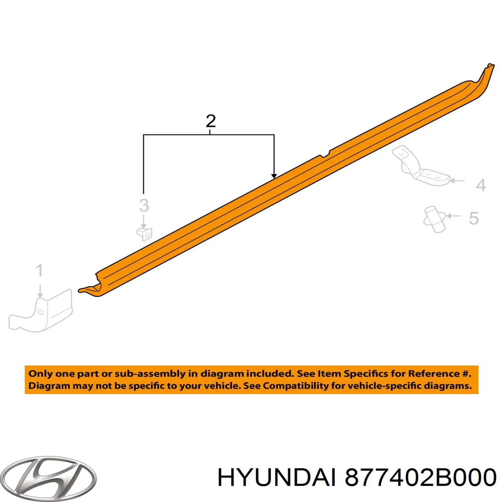 Moldura de umbral exterior derecha Hyundai Santa Fe 2 