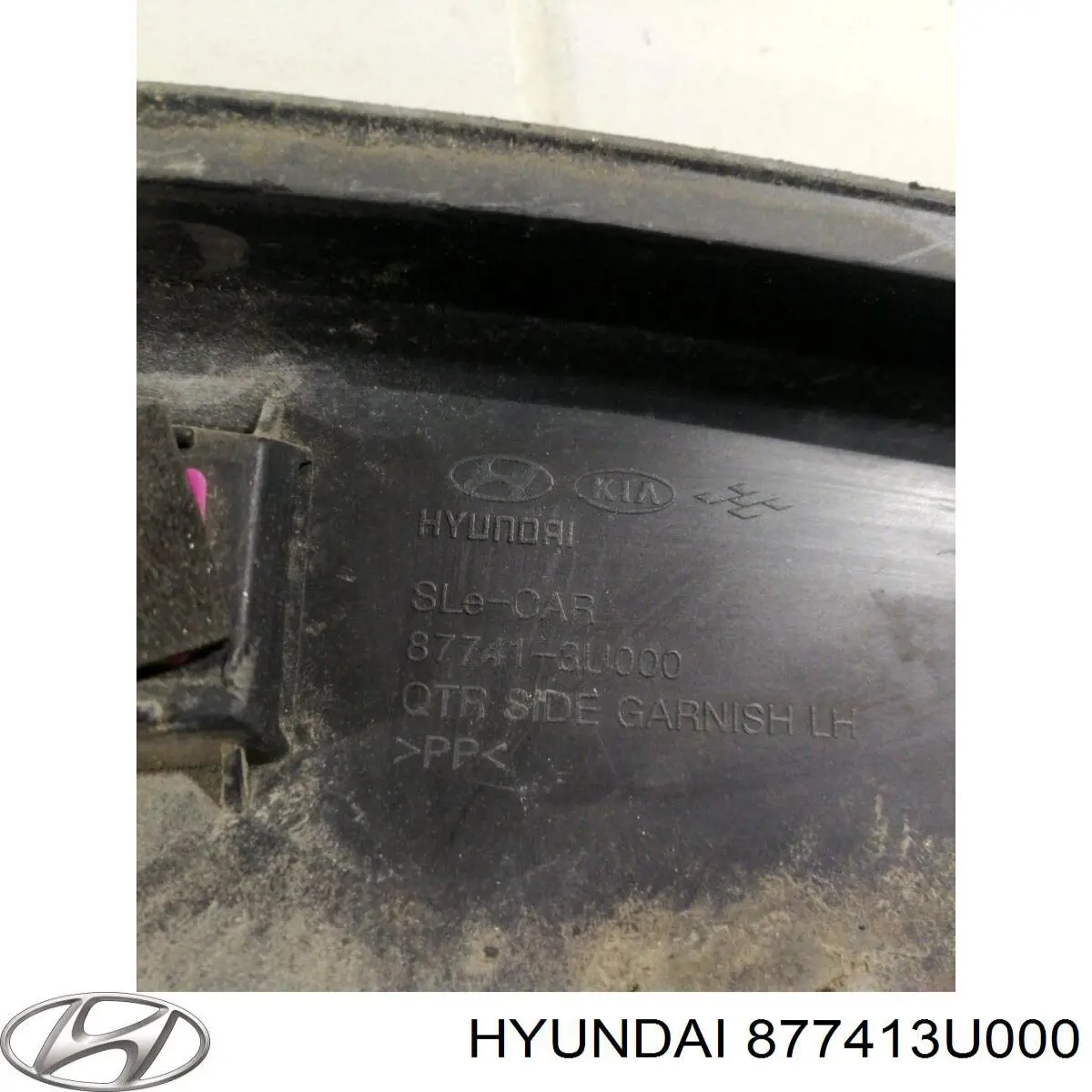 Comprar 877413U000 Hyundai/Kia Moldura del guardabarros trasero izquierdo