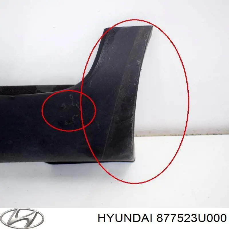 877523U000 Hyundai/Kia Moldura exterior derecha del umbral