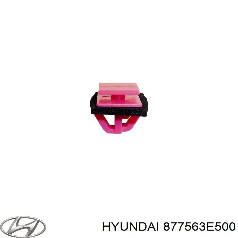 877563E500 Hyundai/Kia clip, tubuladura de sujeción, alféizar de la puerta