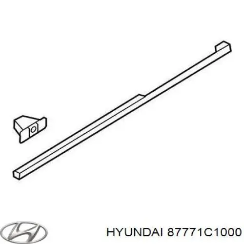 Moldura del guardabarros delantero izquierdo Hyundai/Kia 87771C1000 precio, desde 64,49 EUR